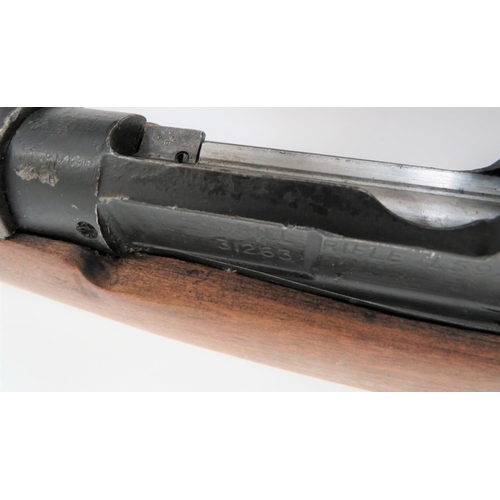 451 - Deactivated British No 4 MKI* Service Rifle
25 1/4 inch, .303 barrel.  Front sight with protect... 