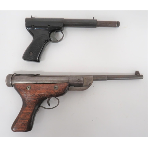 455 - Diana German Made Pre War Air Pistol
.177, 7 1/4 inch, hinged barrel.  Front blade sight.  ... 