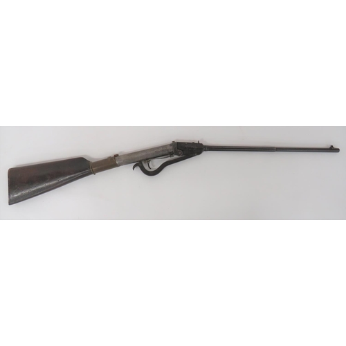 461 - Early Gem Style Air Rifle
.177, 17 1/2 inch, part octagonal with large breech hinged barrel.  F... 