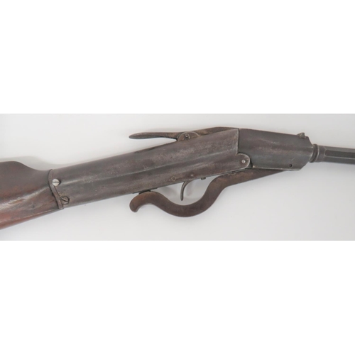 462 - Early German Made Gem Air Rifle
.177, 18 3/4 inch, part octagonal with large breech hinged barrel. &... 