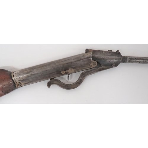 463 - Early German Made Gem Air Rifle
.177, 18 3/4 inch, part octagonal with large breech hinged barrel. &... 