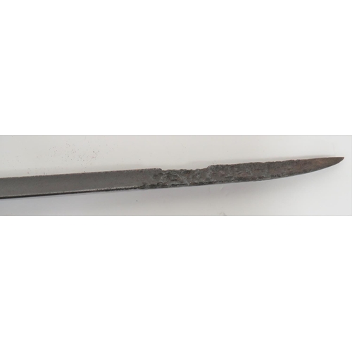 469 - Brown Bess Socket Bayonet Converted For The 1842 Lovells Catch
17 inch, triangular form blade.  ... 