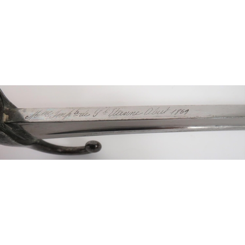 475 - Rare German Captured Regimentally Stamped French M1866 Chassepot Bayonet
22 1/2 inch, single edged, ... 