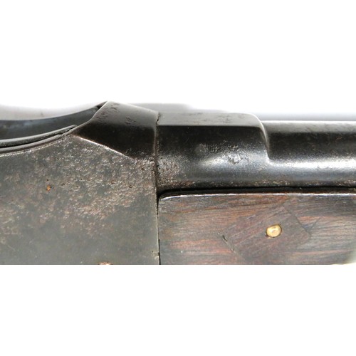 444 - Obsolete Calibre 577/450 Martini II Rifle Dated 1876
.577/450, 32 1/2 inch, rifled blued barrel.  Fr... 