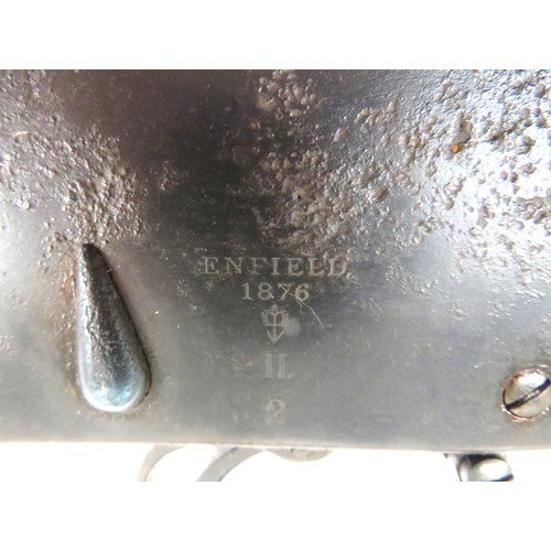 444 - Obsolete Calibre 577/450 Martini II Rifle Dated 1876
.577/450, 32 1/2 inch, rifled blued barrel.  Fr... 