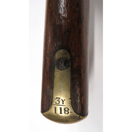 446 - 1853 First Pattern Enfield Contract Three Band Percussion Rifle By Windsor
.577, 39 inch barrel.  Fr... 