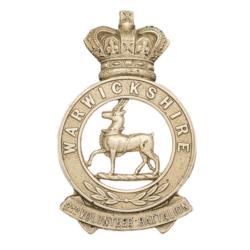 101 - 2nd (Coventry) VB Warwickshire Regiment glengarry capbadge circa 1883-96.  Good scarce second patter... 