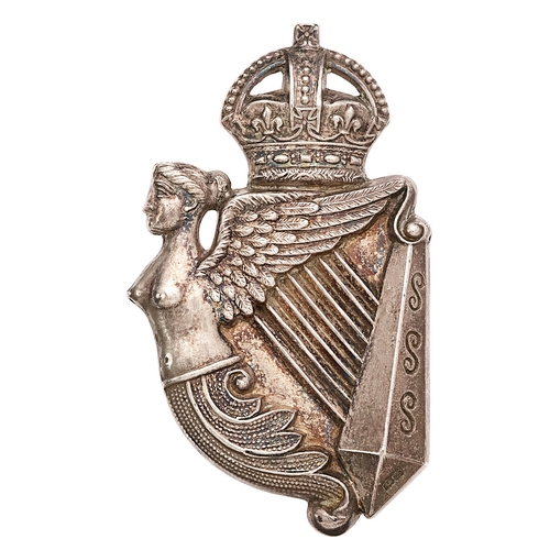 126 - 8th King's Royal Irish Hussars Edwardian NCO's 1907 HM silver arm badge.  Good scarce Birmingham hal... 