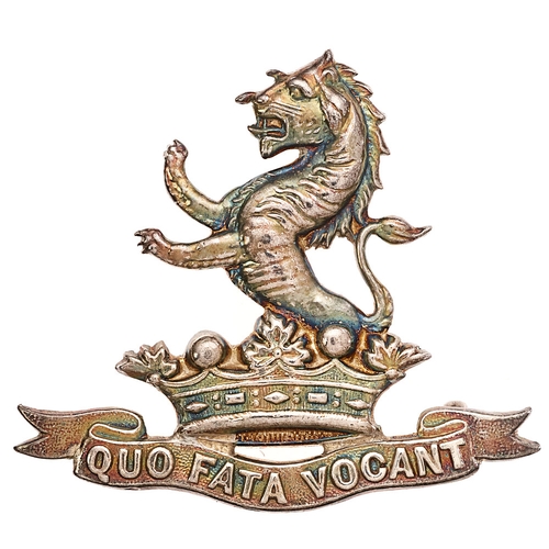 287 - 7th Dragoon Guards Victorian NCO's 1898 HM silver arm badge.  Fine scarce die-cast example by B & P ... 