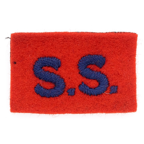 374 - Royal Engineers Sections, Independent Companies WW2 special forces embroidered cloth formation sign.... 