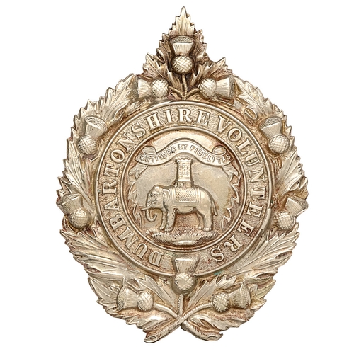 95 - Scottish. 1st Dumbartonshire Volunteer Rifle Corps  glengarry cap badge circa 1887-1908.  Good scarc... 