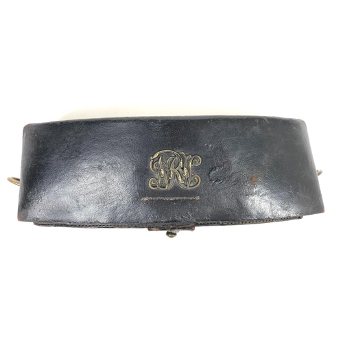 110 - Northumberland Rifle Volunteers Victorian Cartridge Pouch & Belt circa 1860-80. A scarce early e... 