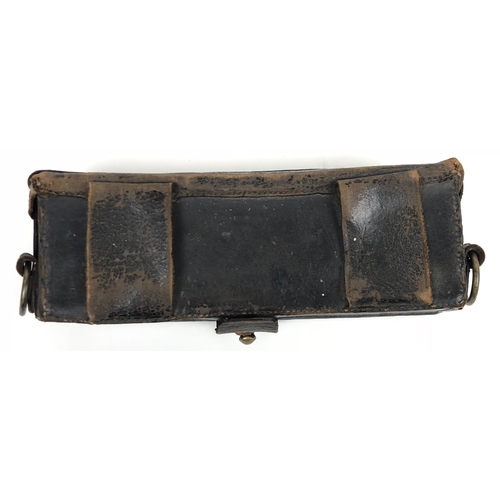 110 - Northumberland Rifle Volunteers Victorian Cartridge Pouch & Belt circa 1860-80. A scarce early e... 