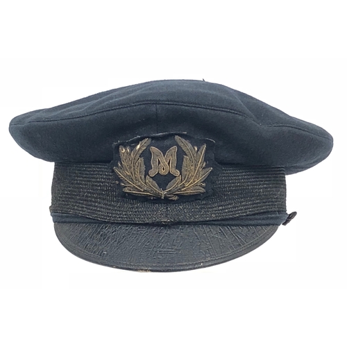 174 - Marconi Radio Operator's Peaked Cap  A very rare example circa 1914, of the pattern worn by operator... 