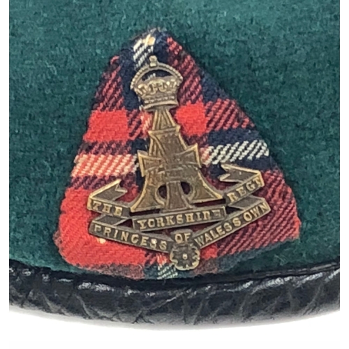 178 - WW2 1943 Green Howards Yorkshire Regiment Commando Green Beret.  A rare untouched example possibly w... 