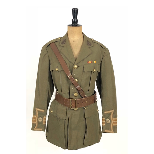 204 - Royal Army Medical Corps Officer's Cuff Rank Tunic.  The tunic is of the regulation pattern with ran... 