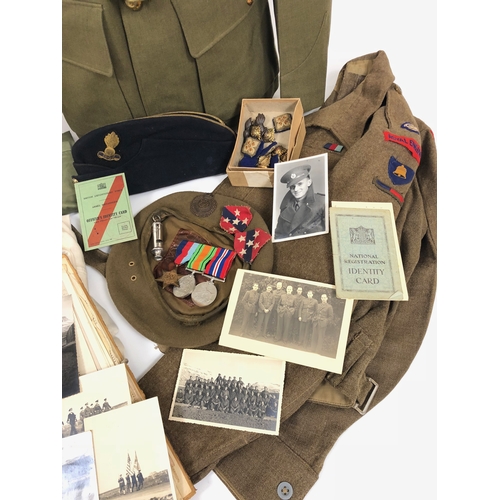 207 - WW2 Royal Engineers Uniforms and Ephemera  The WW2 and early post war uniforms of Major Hugh Charles... 