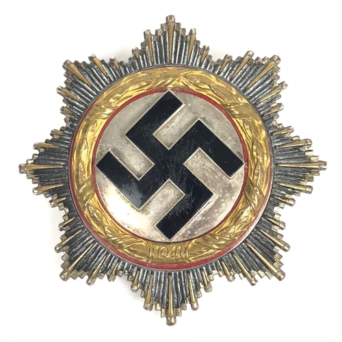 254 - German Third Reich WW2 cased War Order of the German Cross in gold by C.F. Zimmermann, Pforzheim. A ... 