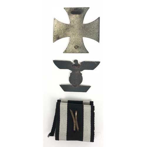 302 - German Imperial & Third Reich Iron Cross interest.  1914 Iron Cross 1st Class (fittings absent) ... ... 