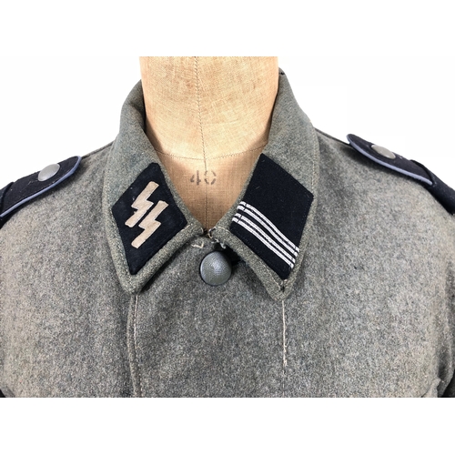 378 - German Third Reich WW2 Waffen SS Leibstandarte Adolph Hitler NCO's tunic.   Good rare SS made four p... 