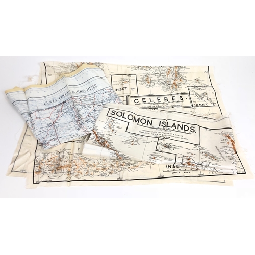 447 - WW2 1944 RAAF / Special Forces Silk Escape Maps.  Printed Single Sided issued by the Royal Australia... 