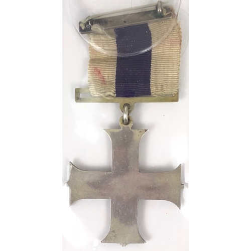 80 - WW1 George V Military Cross. This example unnamed as awarded, retaining original ribbon (fragile) an... 