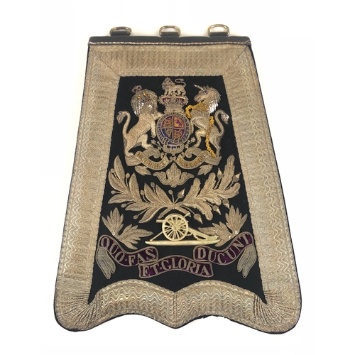 89 - Artillery Volunteers Victorian Officer's Sabretache.  A very good full dress example, the dark blue ... 