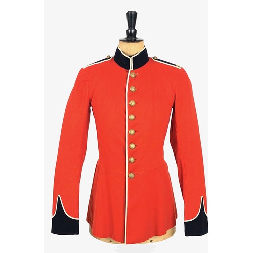 217 - RMC Sandhurst Gentleman Cadet's Edwardian scarlet tunic.  A fine Edward VII example worn at the Roya... 