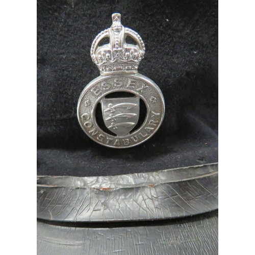 212 - Five Various Police Officer Caps
consisting pre 1952 Women Police Officer's cap .  Chrome KC Es... 