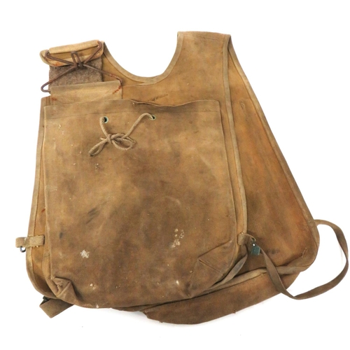 231 - American M2 Ammunition Poncho Style Bag
canvas, front and rear bags to hold 81 mm mortar shells. &nb... 