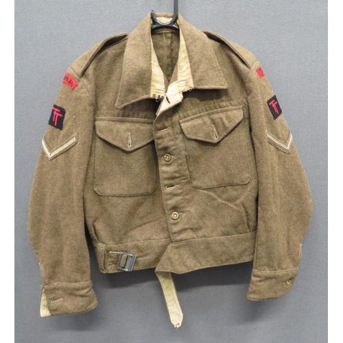 305 - WW2 Dated 1940 Pattern Battledress Jacket
khaki woollen, single breasted, closed collar, short jacke... 