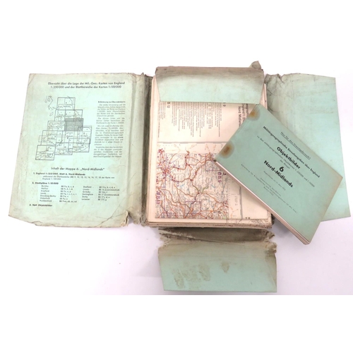 342 - Scarce Set Of 10 Invasion Map and Booklet Folders Of England
all contained in green folders, various... 