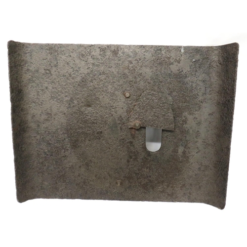 350 - WW1 Imperial German Sniper's Trench Plate
rectangular, steel plate with roll over side edges.  ... 