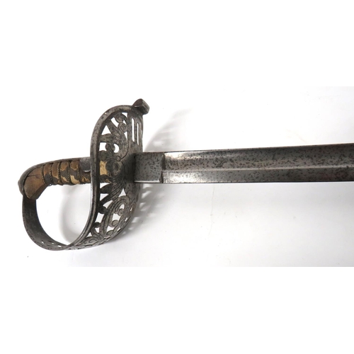 371 - Late 19th Century German/Austrian Cavalry Officer's Sword
30 3/4 inch, single edged, curved blade. &... 