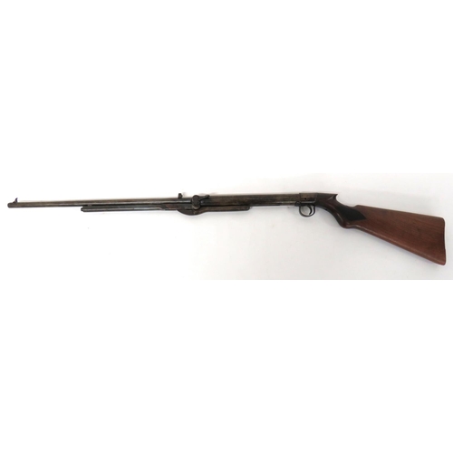 383 - BSA Early Pre War Pattern Air Rifle
.22, 19 1/2 inch, fixed barrel.  Front blade sight and rear... 