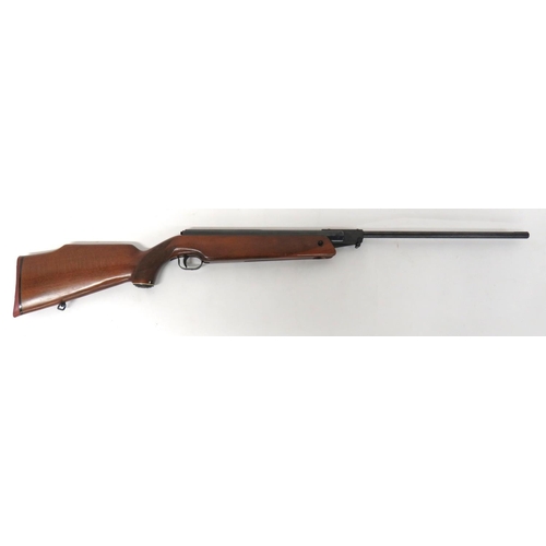 392 - Feinwerkbau Sport 127 Air Rifle
.22, 18 1/4 inch, blued hinged barrel.  Blued tubular body with... 