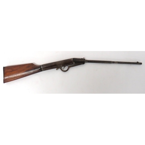 396 - Early 20th Century Gem Air Rifle
.177, 16 3/4 inch, part octagonal, hinged barrel.  Front blade... 