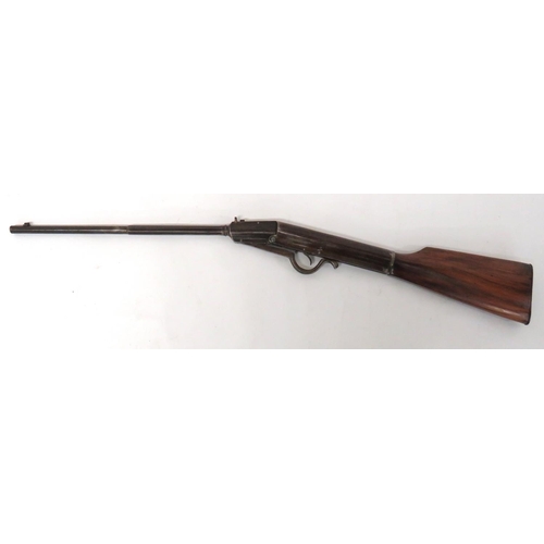 396 - Early 20th Century Gem Air Rifle
.177, 16 3/4 inch, part octagonal, hinged barrel.  Front blade... 