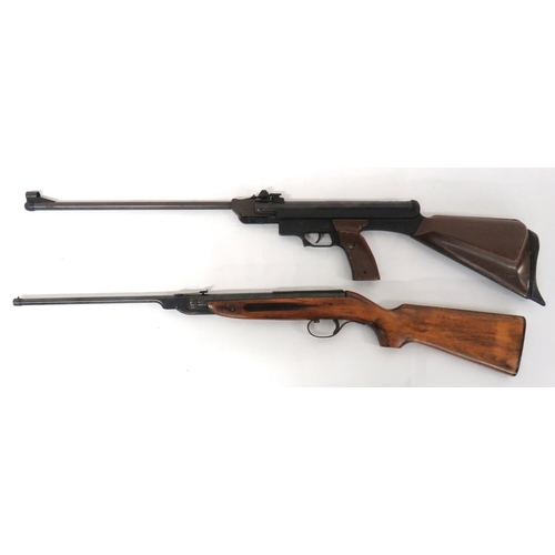 413 - Spanish El Gamo 68 Air Rifle
.177, 17 3/4 inch, blued, hinged barrel.  Hooded front sight. Rear, adj... 