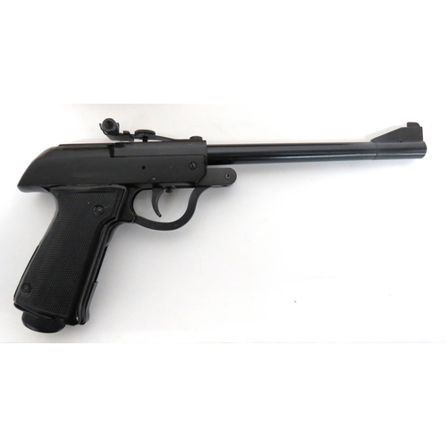 426 - Polish Wiatrowkowy KL 170 Air Pistol
.177, 9 1/2 inch, blackened hinged barrel.  Front blade si... 