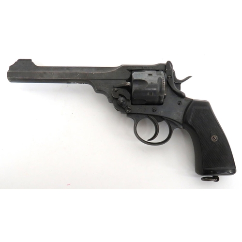 430 - Deactivated WW1 Webley MK6 Service Revolver
.455, 6 inch, blued barrel with front blade sight.  Six ... 