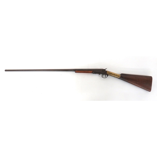 444 - Deactivated Single Barrel Continental Shotgun
.410, 27 3/4 inch, hinged single barrel.  Steel a... 