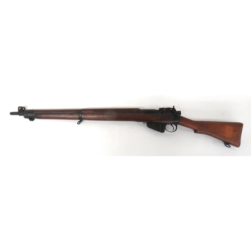 446 - Deactivated Enfield No 4 Rifle
.303, 25 inch barrel.  Front sight with protective ears.  Blackened b... 