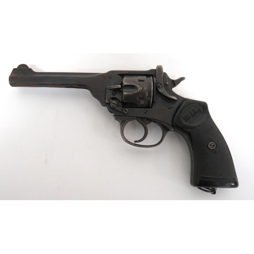 451 - Deactivated Webley MKIV Service Revolver
.38, 5 inch, blackened barrel with front blade sight.  Wing... 