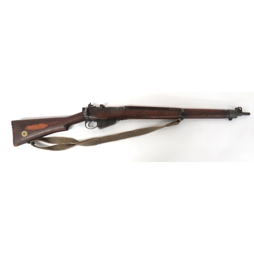 461 - Deactivated Enfield No 4 Rifle
.303, 25 inch barrel.  Front sight with protective ears.  B... 