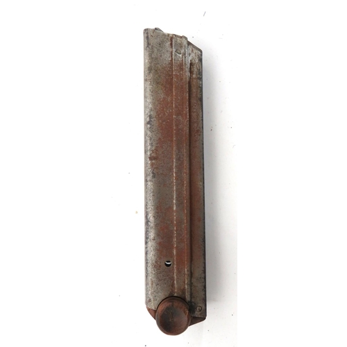 464 - WW1 Period Luger Magazine
pressed magazine.  Lower wooden toggle numbered 