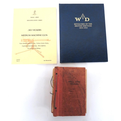 465 - WW2 Small Arms Training Folder
red folder containing pamphlets including Rifle, Weapons Training, An... 