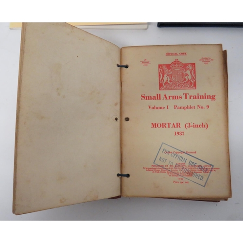 465 - WW2 Small Arms Training Folder
red folder containing pamphlets including Rifle, Weapons Training, An... 