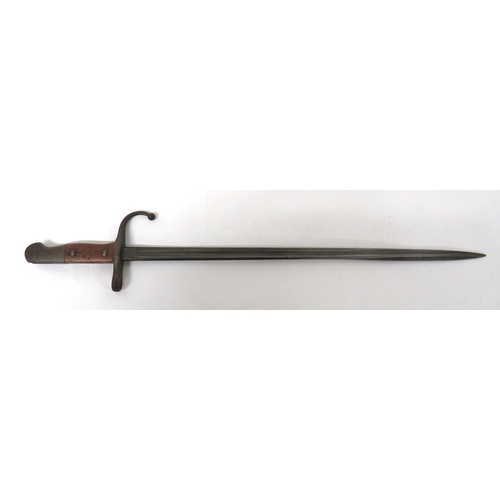 467 - Turkish M1890 Mauser Rifle Bayonet
18 inch, single edged blade with fuller.  Forte with Turkish... 