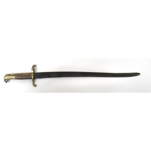 469 - Norwegian M60/67 Yataghan Bayonet
22 inch, single edged, yataghan blade with wide fuller.  Bras... 